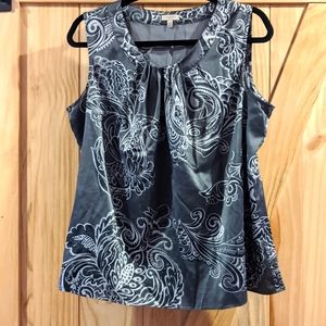 Talbots Paisley Sleeveless Blouse